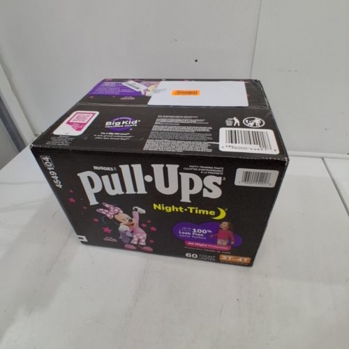 60PK GIRL'S HUGGIES NIGHT TIME PULL-UPS - SIZE 3T-4T - DISNEY JUNIOR MINNIE MOUSE image 2