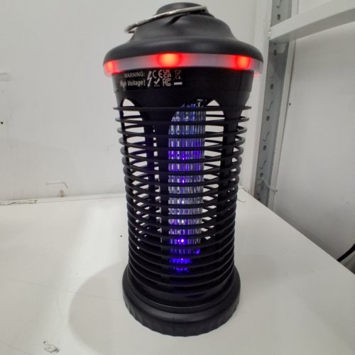 HUMILIFE RECHARGEABLE BUG ZAPPER FOR OUTDOOR & INDOOR - MOSQUITO, FRUIT FLY TRAP, GNAT, MOTHS CATCHER - 4200V GRID - USB CHARGING - 4000MAH BATTERY - BLACK (MODEL: JN-05-5W) image 2
