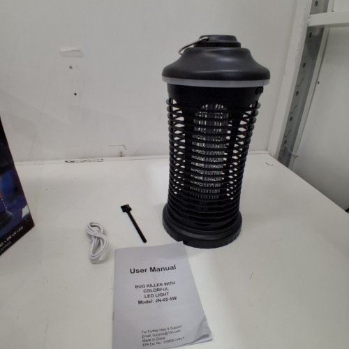 HUMILIFE RECHARGEABLE BUG ZAPPER FOR OUTDOOR & INDOOR - MOSQUITO, FRUIT FLY TRAP, GNAT, MOTHS CATCHER - 4200V GRID - USB CHARGING - 4000MAH BATTERY - BLACK (MODEL: JN-05-5W) image 3