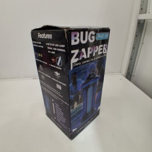 HUMILIFE RECHARGEABLE BUG ZAPPER FOR OUTDOOR & INDOOR - MOSQUITO, FRUIT FLY TRAP, GNAT, MOTHS CATCHER - 4200V GRID - USB CHARGING - 4000MAH BATTERY - BLACK (MODEL: JN-05-5W) image 4