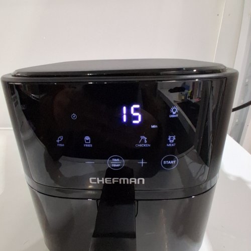 CHEFMAN TURBOFRY TOUCH EASY VIEW AIR FRYER- 4L - BLACK (MODEL: ‎RJ38-4TW-BLACK-CA) image 2