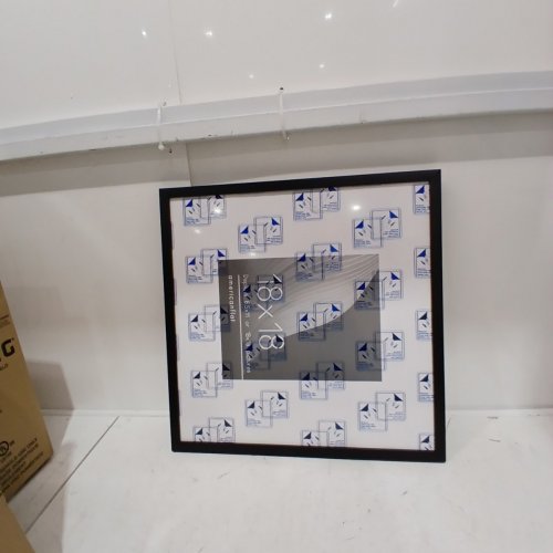 AMERICANFLAT FRAMED PICTURE FRAME - 18" X 18", MATTED TO 8.5" X 11" - BLACK image 3