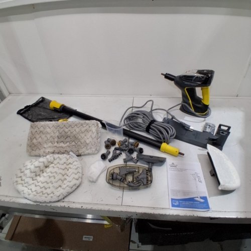 BISSELL 3-IN-1 POWERSTEAMER HEAVY DUTY STEAM MOP & HANDHELD CLEANER - GREY/YELLOW (MODEL: 2685B) image 3
