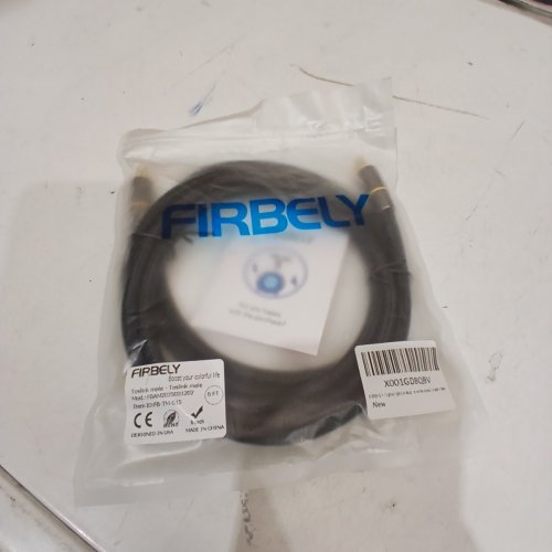 FIRBELY DIGITAL OPTICAL AUDIO TOSLINK MALE-TO-MALE CABLE - 6FT - BLACK (MODEL: FBAM2025031202) image 3