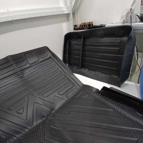 2PC ALL WEATHER CARGO TRUNK MAT WITH TRUNK SIDE STORAGE BOX, FOR 2010-2024 TOYOTA 4RUNNER - BLACK image 4