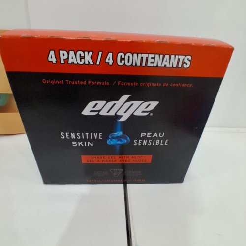 3PK MEN'S EDGE SENSITIVE SKIN SHAVE GEL WITH ALOE - 269G EACH image 4
