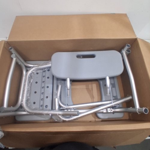 MEDLINE COMBINATION TRANSFER BENCH AND COMMODE - 400LB MAX - (MODEL: G3-101KBX1) image 2