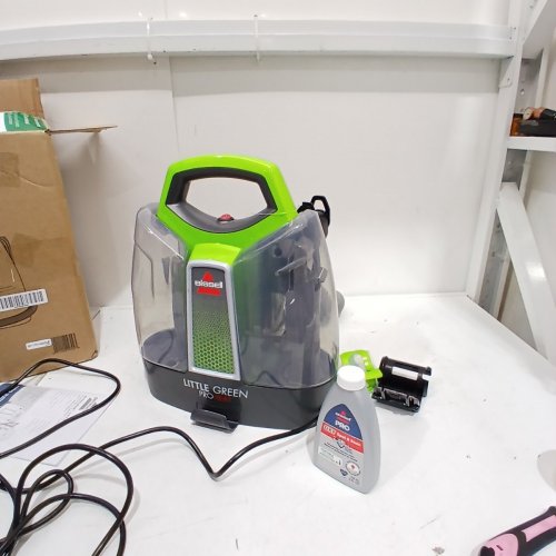 BISSELL LITTLE GREEN PORTABLE DEEP CLEANING VACUUM - 37OZ TANK MAX - GREEN/GREY (MODEL : 2513B) image 3