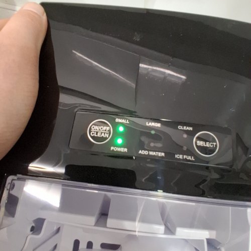 COUNTERTOP ICE MAKER WITH HANDLE AND SCOOP - 26LB - BLACK (MODEL: WBJ-10A) image 2