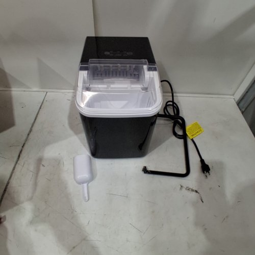 COUNTERTOP ICE MAKER WITH HANDLE AND SCOOP - 26LB - BLACK (MODEL: WBJ-10A) image 3