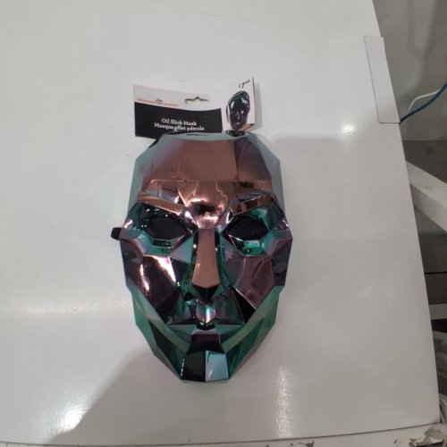 UNISEX WAY TO CELEBRATE! OIL SLICK MASK - OSFM - IRIDESCENT image 3