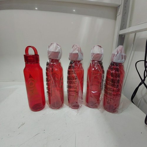 5PK REUSABLE SQUAMISH NATION WATER BOTTLES - 22 OZ - RED image 2