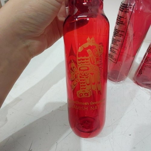 5PK REUSABLE SQUAMISH NATION WATER BOTTLES - 22 OZ - RED image 3