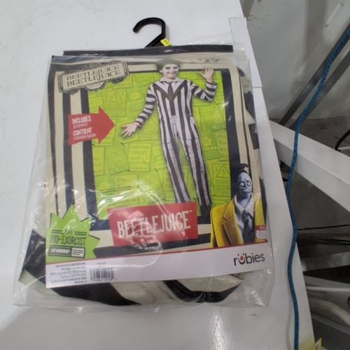 KIDS RUBIES BEETLEJUICE HALLOWEEN COSTUME - LARGE (10-12) - BLACK WHITE image 2