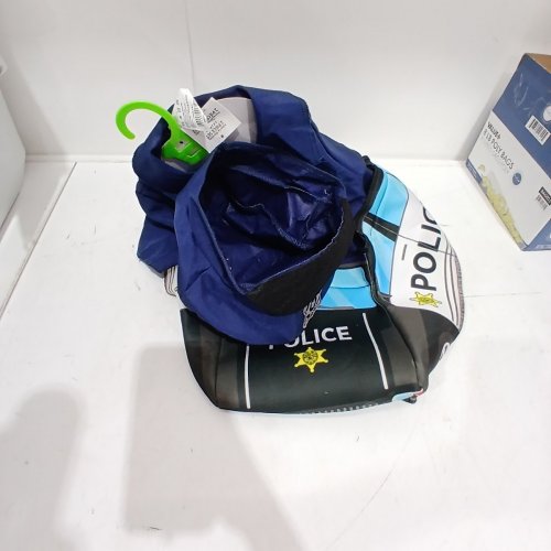 2PC POLICE CAR RIDE-ALONG COSTUME SET - 3T-4T - BLUE / BLACK (STYLE:WM28064683-525) image 2