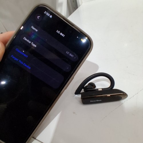 NEW BEE BLUETOOTH HEADSET WITH NOISE CANCELING MIC - 24HRS TALK TIME (MODEL: LC-B41) image 2