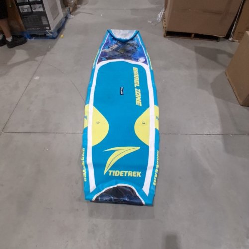 TIDETREK EXTRA WIDE INFLATABLE STAND UP PADDLE BOARD - 11FT 6" X 34" - BLUE TURTLE image 3