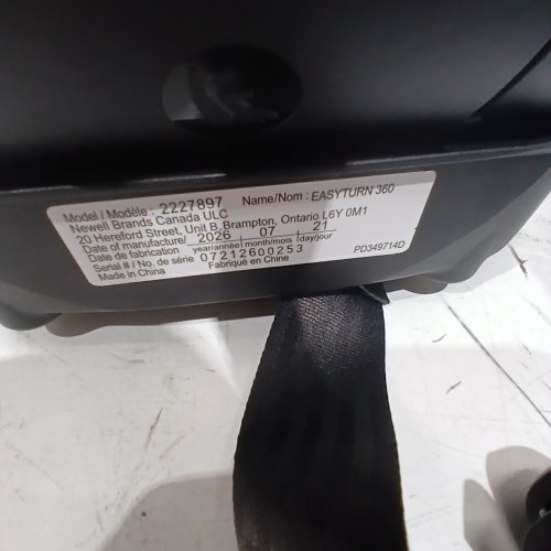GRACO EASYTURN 360 2-IN-1 CONVERTIBLE CAR SEAT - CYRAN BLACK/GREY (MODEL: 2227897) image 2