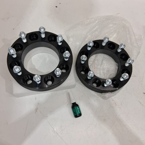 2Pk YHTAUTO WHEEL SPACERS 8 LUG NUTS 1.5" SPACERS - 8 X 170 MM, 125 MM, 14 X 1.5 - BLACK (MODEL: WSP86701B0-2-YC) image 2
