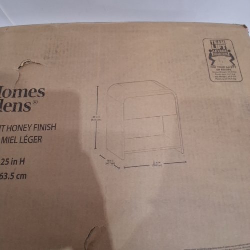 BETTER HOMES & GARDENS JULIET NIGHTSTAND - 22" W X 18" D X 25" H - LIGHT HONEY (ITEM: 5064474) image 4