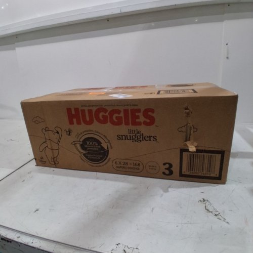 168PK HUGGIES LITTLE SNUGGLERS BABY DIAPERS - SIZE 3 - WINNIE THE POOH image 2