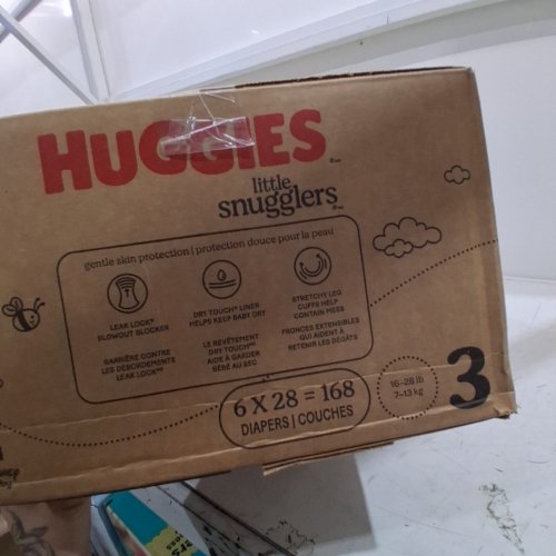 168PK HUGGIES LITTLE SNUGGLERS BABY DIAPERS - SIZE 3 - WINNIE THE POOH image 3