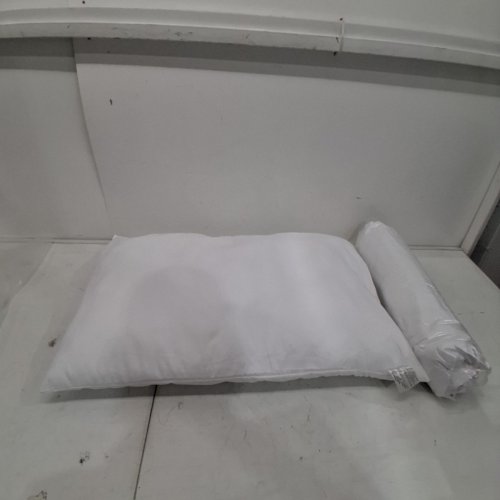 2PC BED PILLOW WITH COVER - QUEEN - WHITE image 4