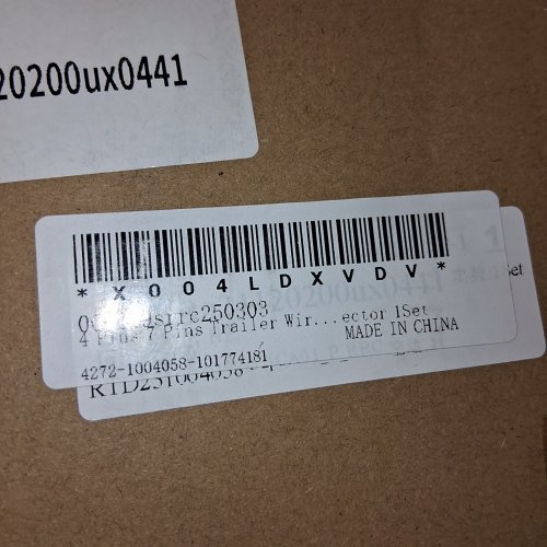 SHOPHUBIO TRAILER WIRING CONVERTER 4 PIN MALE TO 7 WAY CONNECTOR - BLACK image 2