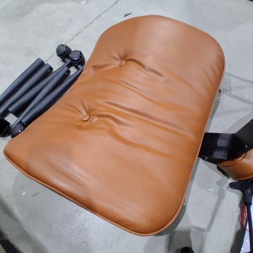 KRO PU FABRIC SWIVEL ERGONOMIC OFFICE TASK CHAIR - 300LBS CAPACITY - LIGHT BROWN (MODEL:KC700A) image 6