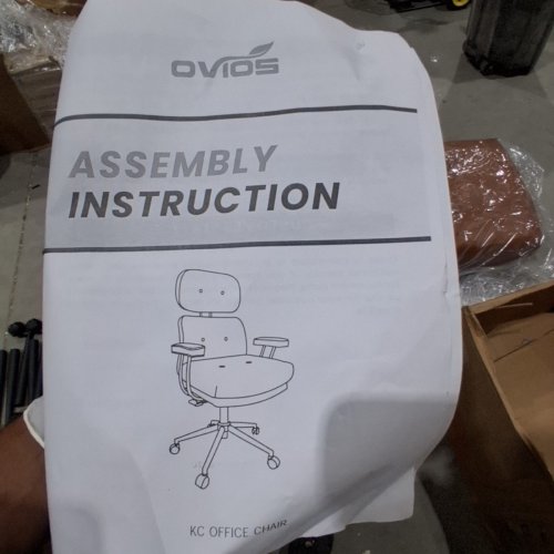 KRO PU FABRIC SWIVEL ERGONOMIC OFFICE TASK CHAIR - 300LBS CAPACITY - LIGHT BROWN (MODEL:KC700A) image 7
