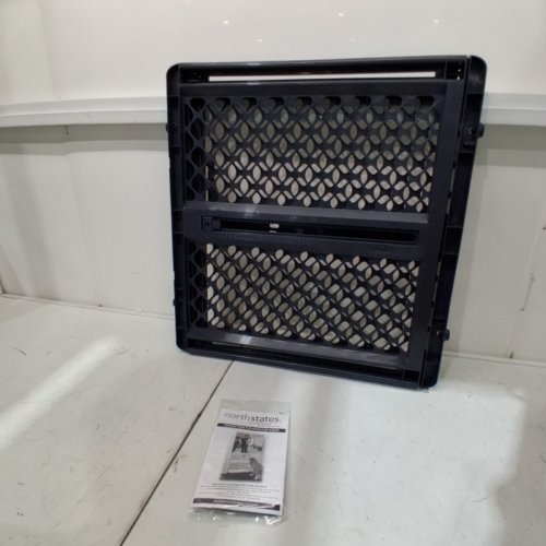 NORTH STATES TODDLEROO SUPERGATE CLASSIC 2-IN-1 PLASTIC SAFETY GATE - 26" X 26" - 42" - BLACK (MODEL: 8626C_868626) image 2