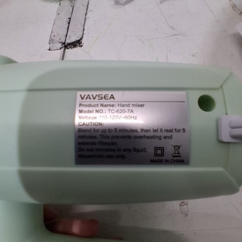 VAVSEA 5-SPEED HAND MIXER KIT - GREEN (MODEL: TC-620-7A) image 4