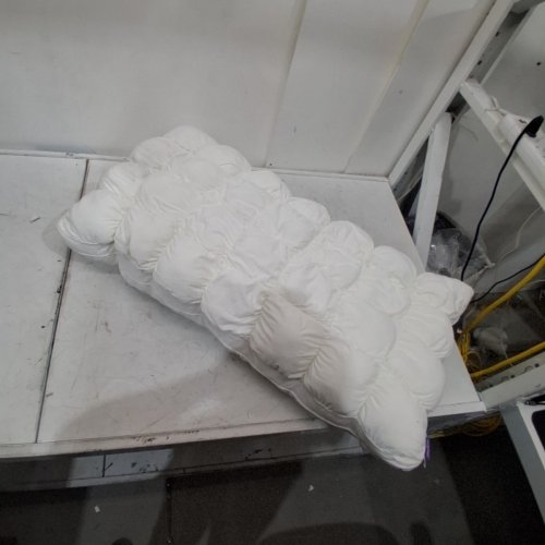 MELLOW COOLING CLOUD DESIGN PUFF PILLOW - KING 20" X 36" - WHITE image 3