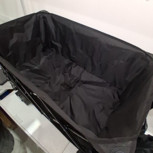 FOLDABLE DOUBLE DECKER HEAVY DUTY COLLAPSIBLE UTILITY WAGON - 400L - BLACK (MODEL: W12) image 3
