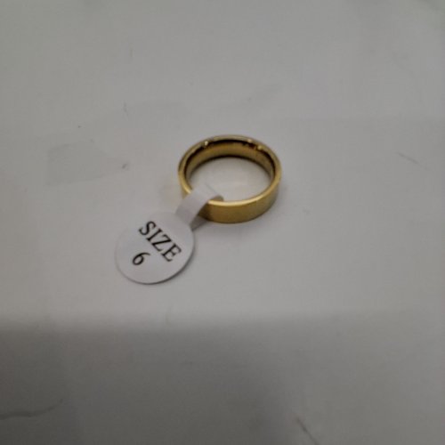 ADULTS NOKMIT FINE JEWELRY WEDDING BAND RING - SIZE 6 / 5 MM - 1/20 14 K GOLD (ITEM: X003F0010F) image 2