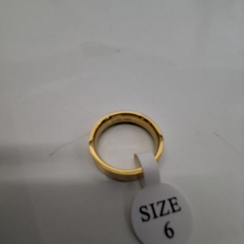 ADULTS NOKMIT FINE JEWELRY WEDDING BAND RING - SIZE 6 / 5 MM - 1/20 14 K GOLD (ITEM: X003F0010F) image 3