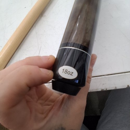 KMISE PROFESSIONAL LOW-DEFLECTION POOL CUE STICK WITH ANTI-SLIP GRIP - 58"/18OZ- BROWN image 2
