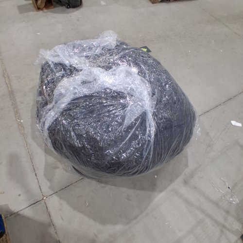 ROUND FOAM BEAN BAG CHAIR - 4FT - BLACK image 4