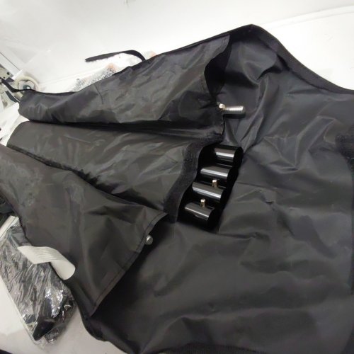 NEEWER PHOTO STUDIO BACKDROP SUPPORT SYSTEM WITH BACKGROUND STANDS - 4 CROSSBARS - 6 CLAMPS - 2 SAND BAGS - CARRY BAG - 10FT X 7FT - BLACK (MODEL: NK-ST0204) image 4