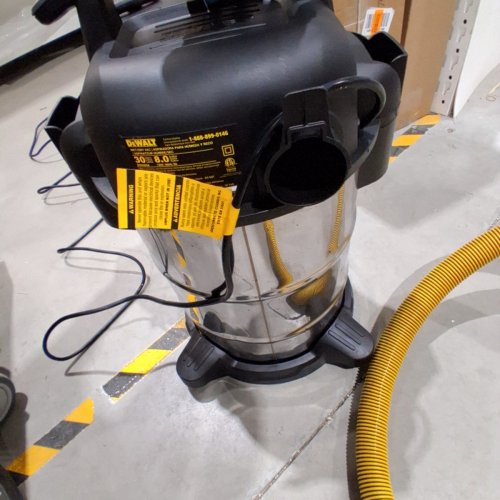 DEWALT PRO STAINLESS STEEL WET/DRY VACUUM - 8GAL/30L - 5HP - SILVER/BLACK (MODEL: DXV08S / 1671616A) image 5