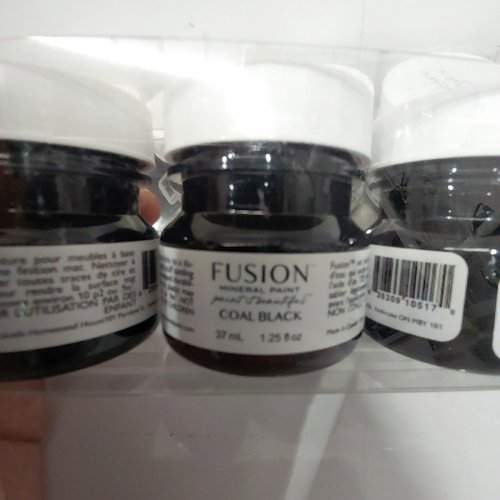 8 FUSION MINERAL PAINT - 37 ML EACH - COAL BLACK image 3
