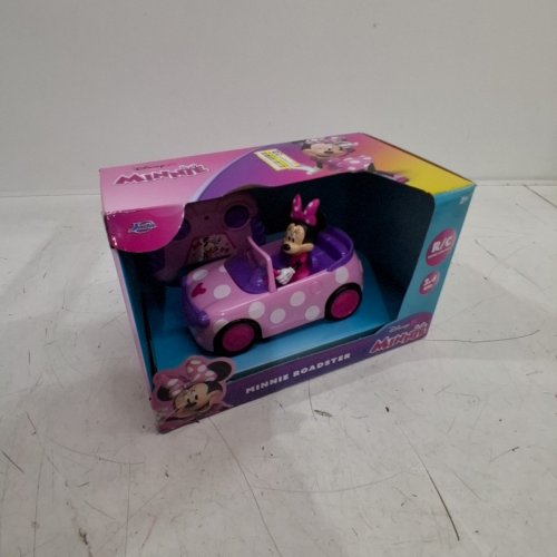 JADA TOYS DISNEY MINNIE MOUSE ROADSTER REMOTE CONTROL RC CAR -PINK/PURPLE (MODEL: 36833) image 2