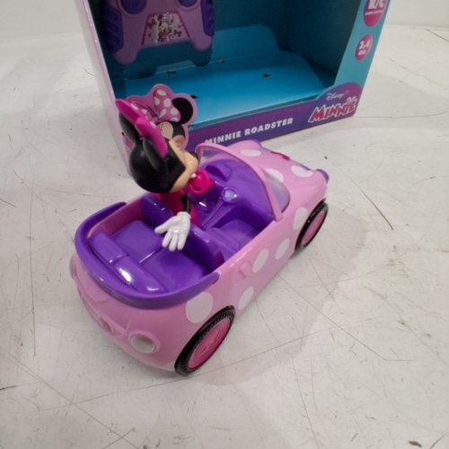 JADA TOYS DISNEY MINNIE MOUSE ROADSTER REMOTE CONTROL RC CAR -PINK/PURPLE (MODEL: 36833) image 3