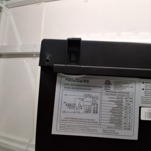 FRIGIDAIRE HOT AND COLD WATER DISPENSER - 5 GALLON - STAINLESS STEEL/BLACK (MODEL: EFWC505) image 10