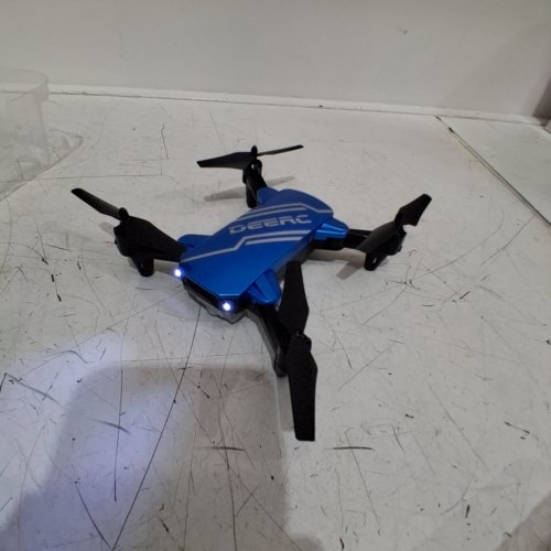 DEERC D20 MINI DRONE FOLDABLE WITH 720P HD FPV CAMERA REMOTE CONTROL WITH TAP FLY, AUTO HOVER, VOICE/GESTURE CONTROL, SPEED ADJUSTMENT, 2 BATTERIES, 3D FLIP - BLUE/BLACK image 2