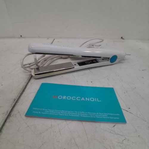 MOROCCANOIL TITANIUM CERAMIC HAIRSTYLING IRON - 45W; 100-240 V - WHITE/TURQUOISE image 4