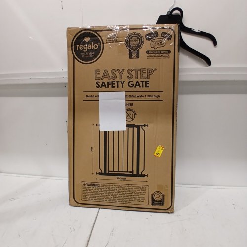 REGALO EASY STEP SAFETY GATE - 29"- 38.5" - WHITE (MODEL : 1160-DS) image 3