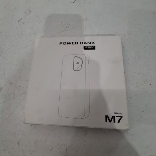 2PK FANCYBEAN POWER BANK WITH BUILT IN CABLES - 12800MAH - BLACK/WHITE (MODEL:M7) image 2