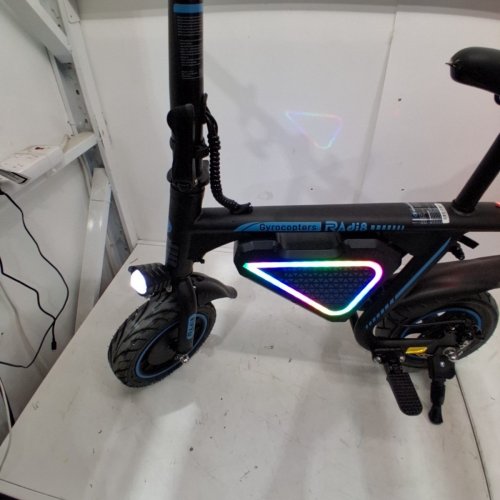 GYROCOPTERS RADI8 ELECTRIC SCOOTER WITH LED LIGHTS - 25 KM/H SPEED - BLACK (MODEL: RADI8) image 4