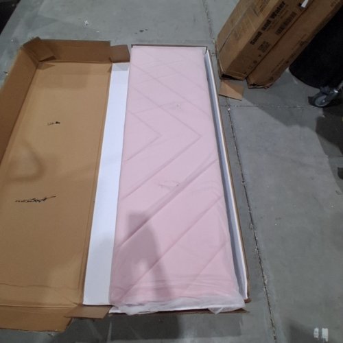 YAHEETECH UPHOLSTERED PLATFORM BED WITH TUFTED HEADBOARD - QUEEN - PINK (MODEL: 614722) image 3